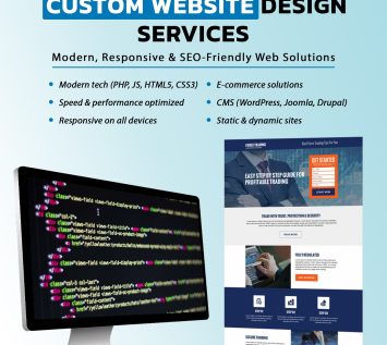 𝐂𝐮𝐬𝐭𝐨𝐦 𝐖𝐞𝐛𝐬𝐢𝐭𝐞 𝐃𝐞𝐬𝐢𝐠𝐧 𝐒𝐞𝐫𝐯𝐢𝐜𝐞𝐬