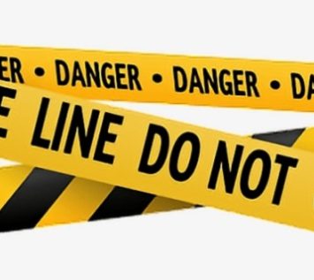 Cross Crime Scene Tape Lines