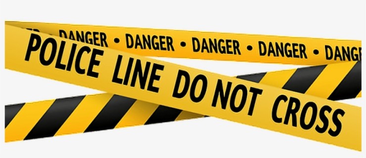 Cross Crime Scene Tape Lines