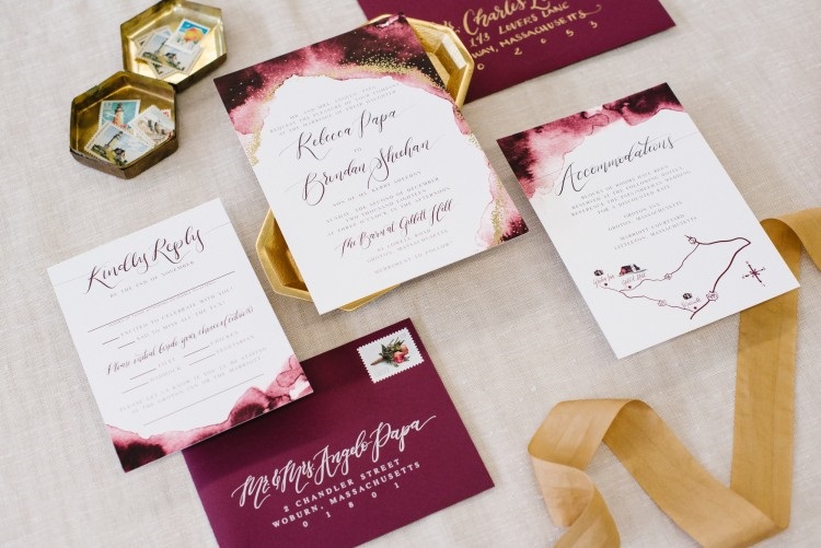 Foil Print Invitations